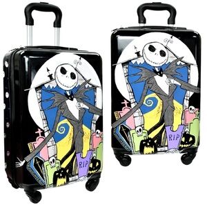NWTs Nightmare Before Christmas semi hard rolling carry-on size suitcase - 17"